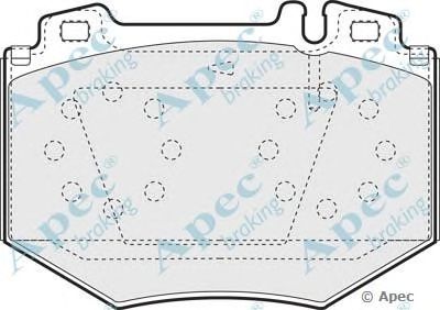 APEC BRAKING pad1377 -  Комплект тормозных колодок, дисковый тормоз